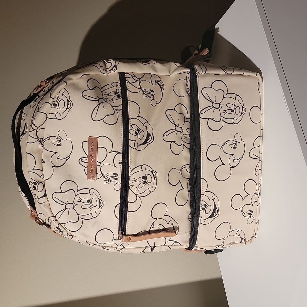 Petunia Pickle Bottom Cream and Black Baby Bag